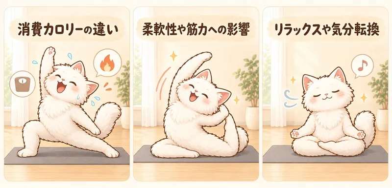 ホットヨガと常温ヨガの効果を比較する際の3つのポイント